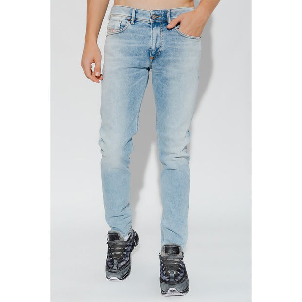 Light Blue Cotton Jeans & Pant Diesel