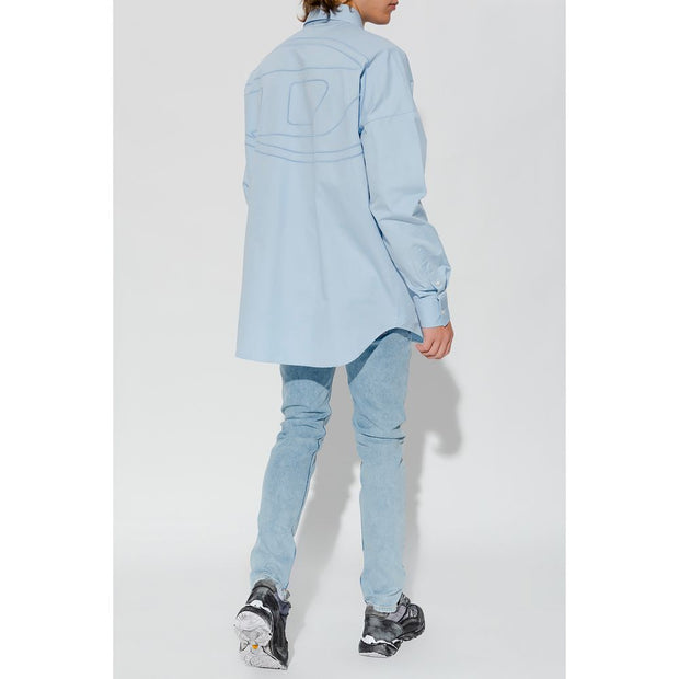 Light Blue Cotton Jeans & Pant Diesel