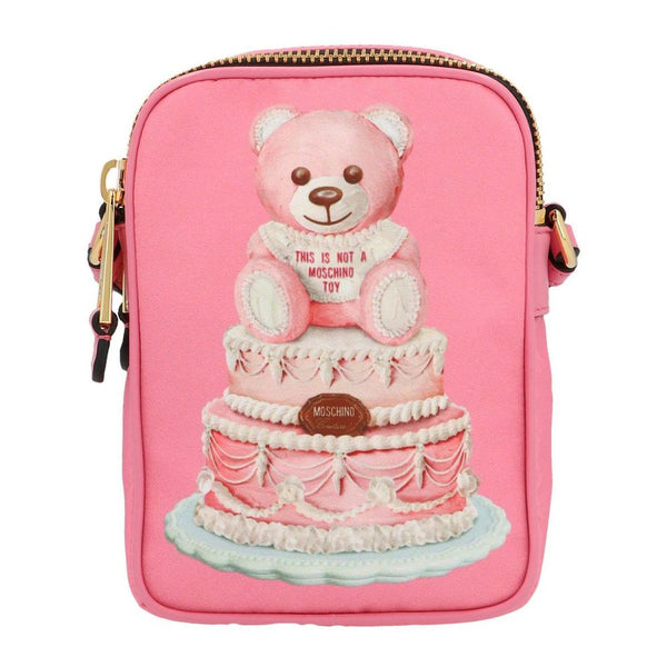 Pink Nylon Crossbody Bag Moschino Couture