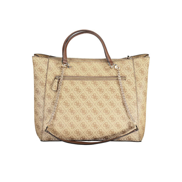 Beige Polyethylene Handbag Guess Jeans