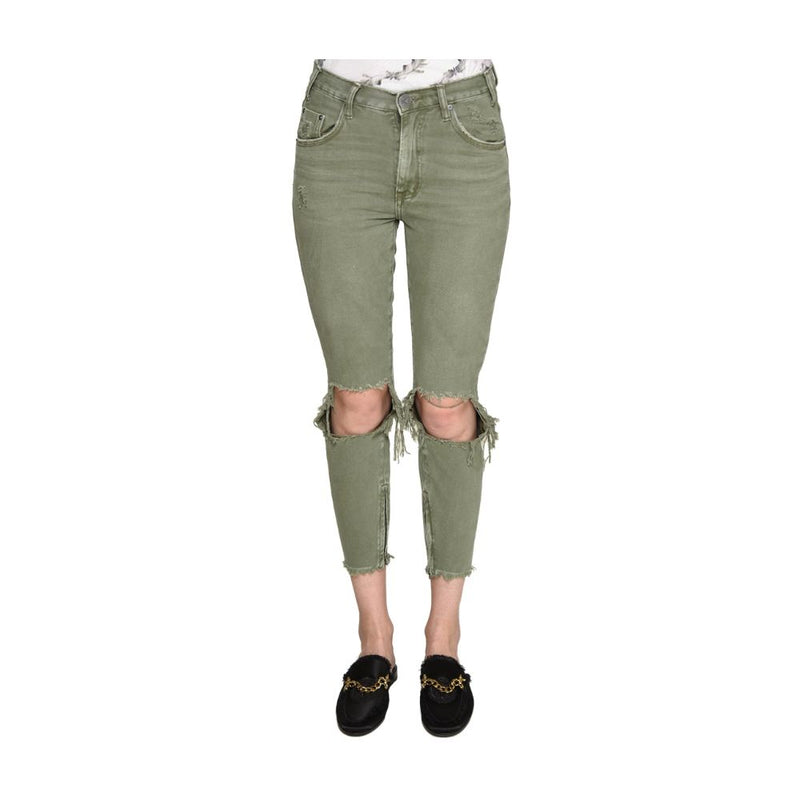 Green Cotton Jeans & Pant One Teaspoon