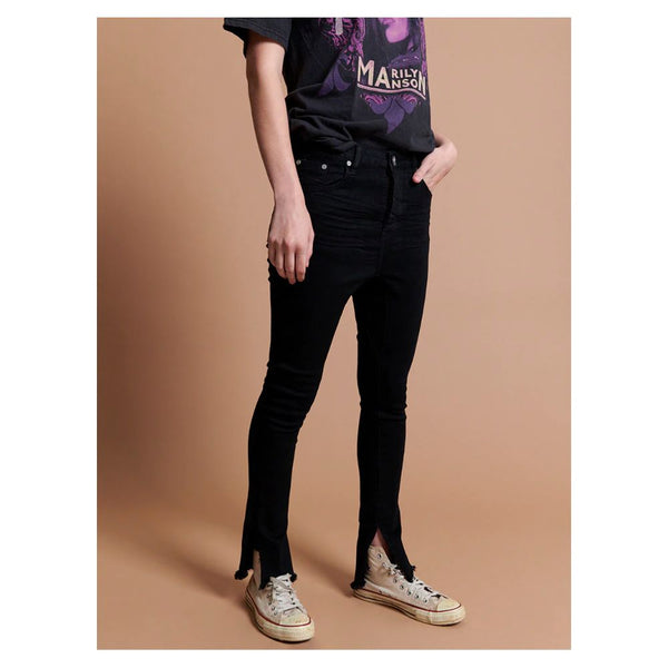 "Black Cotton Women's Skinny Jean" One Teaspoon