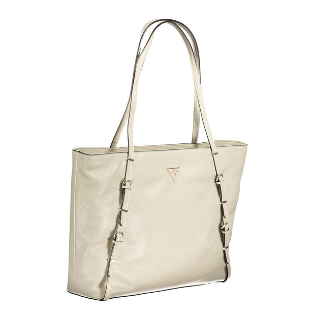 Beige Polyethylene Handbag Guess Jeans