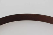 Brown Leather Gold Buckle Men Belt Dolce & Gabbana