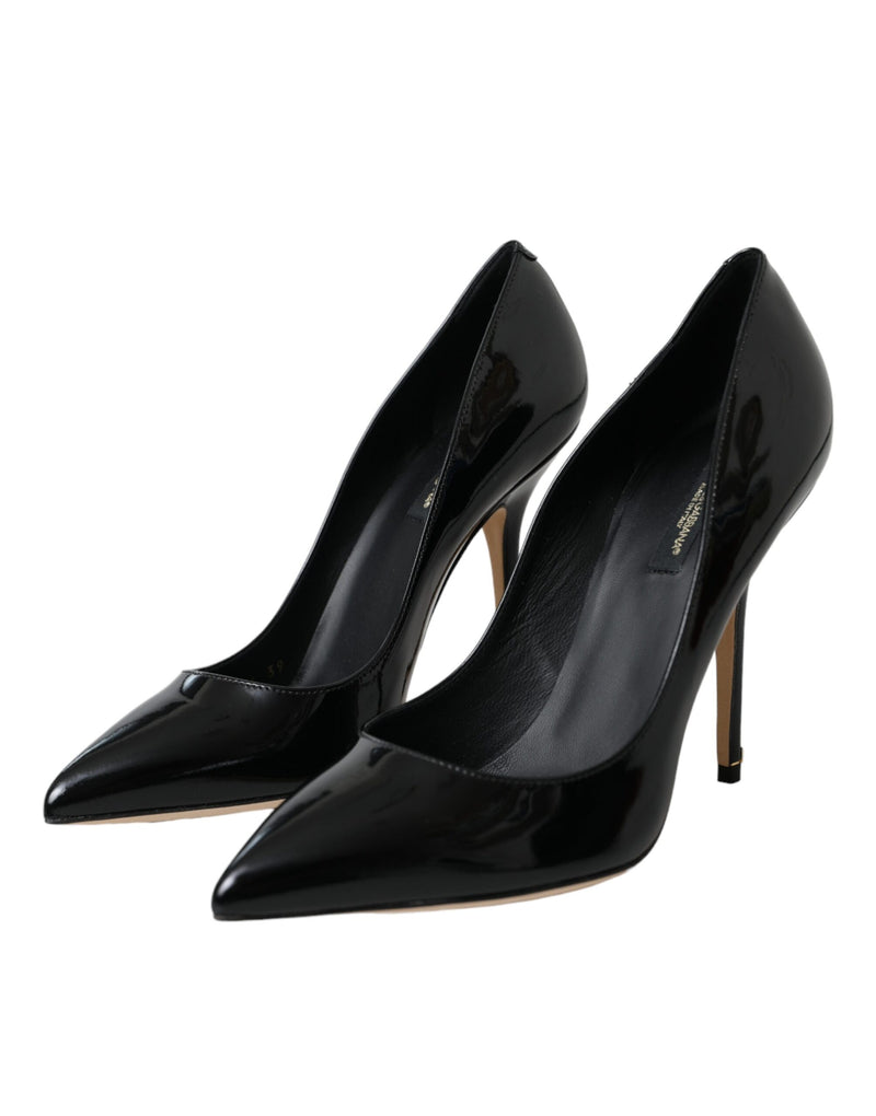 Black Patent Leather Bellucci Pumps Heels Shoes Dolce & Gabbana