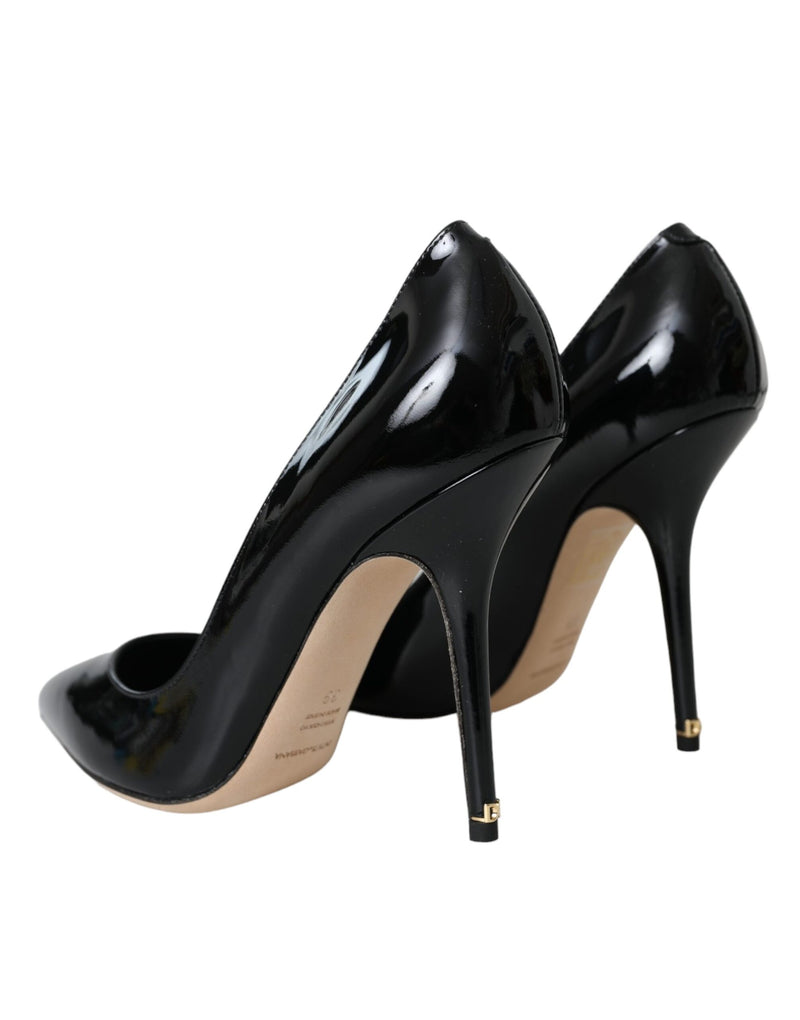 Black Patent Leather Bellucci Pumps Heels Shoes Dolce & Gabbana