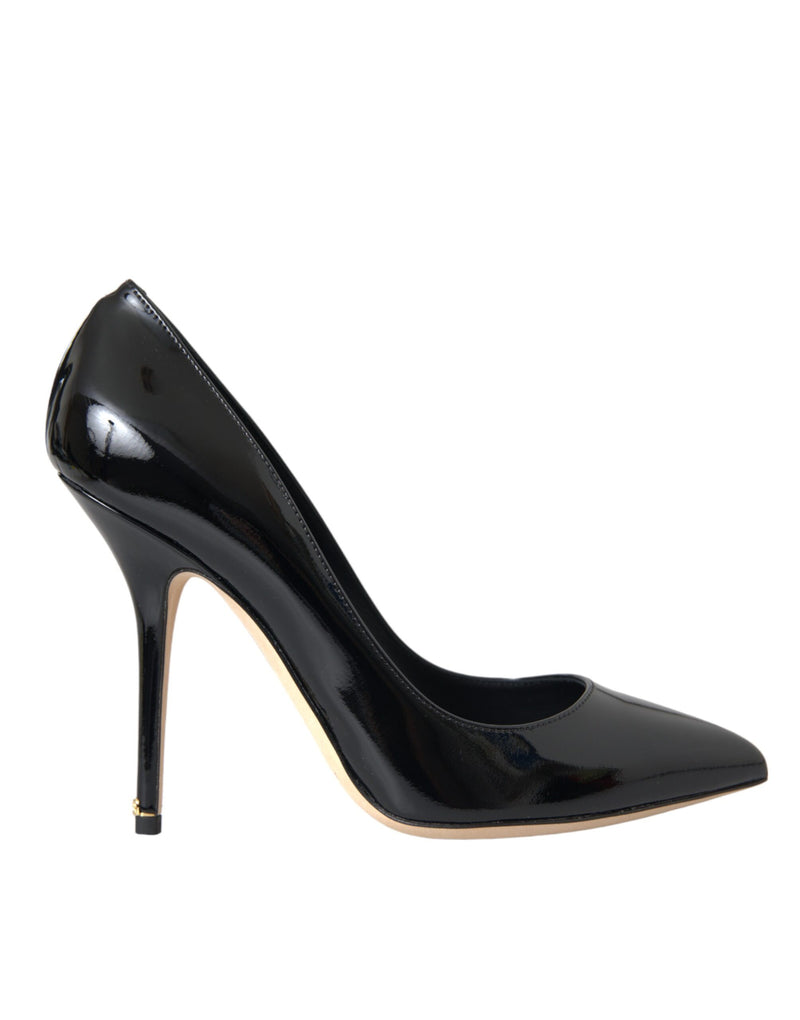 Black Patent Leather Bellucci Pumps Heels Shoes Dolce & Gabbana