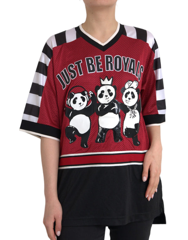 Multicolor Royals Panda Oversized T-shirt Dolce & Gabbana