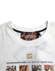 White Cotton Short Sleeves Crew Neck T-shirt Dolce & Gabbana