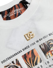 White Cotton Short Sleeves Crew Neck T-shirt Dolce & Gabbana