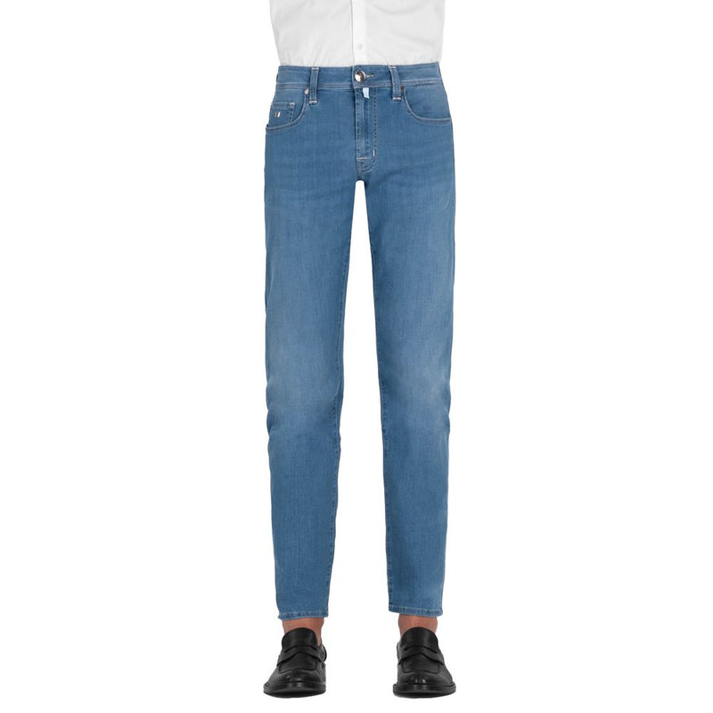 Light Blue Cotton Jeans & Pant Tramarossa