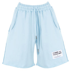 Light Blue Cotton Short Comme Des Fuckdown