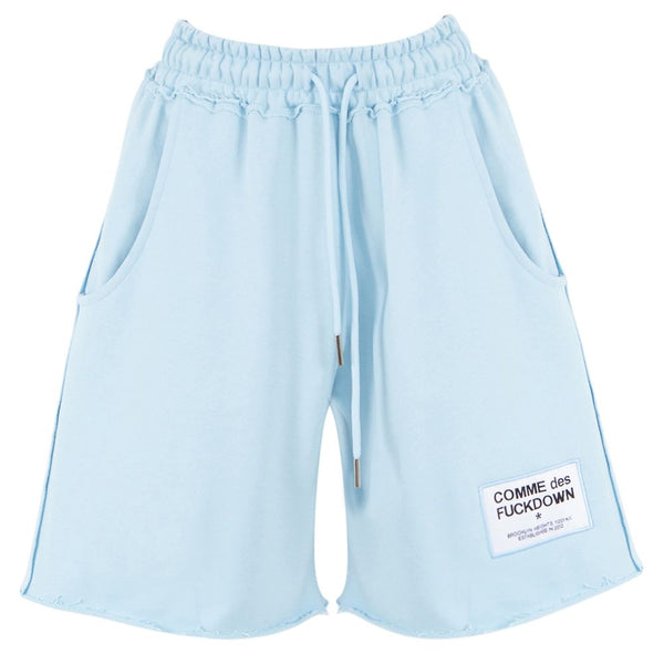 Light Blue Cotton Short Comme Des Fuckdown