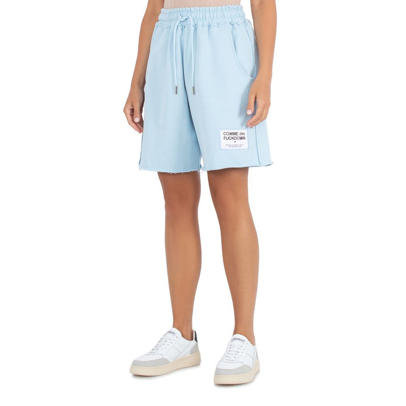 Light Blue Cotton Short Comme Des Fuckdown