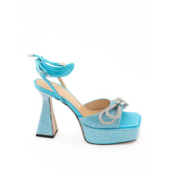 Light Blue Leather Platforms & Wedge MACH & MACH