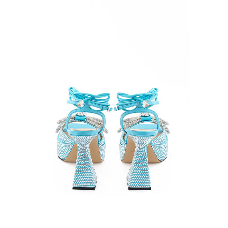 Light Blue Leather Platforms & Wedge MACH & MACH