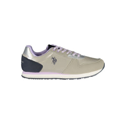 Silver Polyester Sneaker U.S. POLO ASSN.