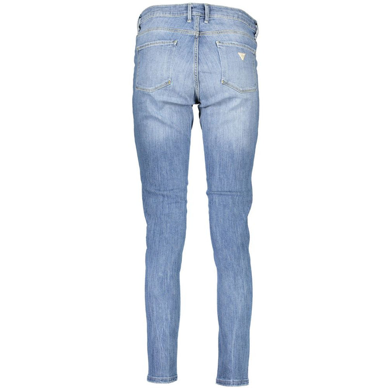 Light Blue Cotton Women Jeans Guess Jeans