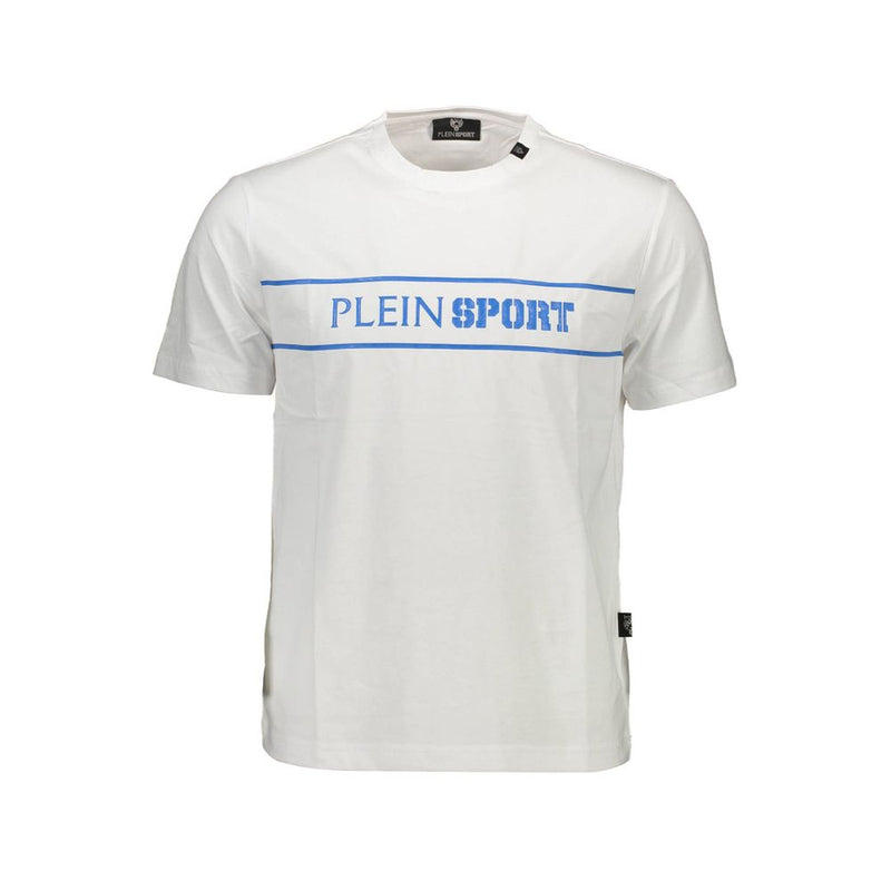 White Cotton Men T-Shirt Plein Sport