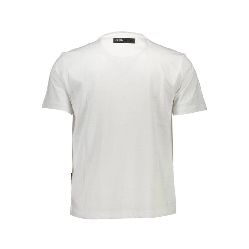 White Cotton Men T-Shirt Plein Sport