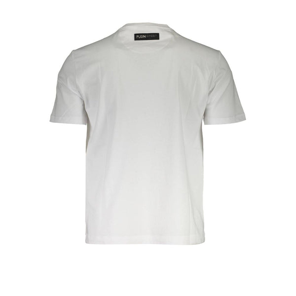 White Cotton Men T-Shirt Plein Sport