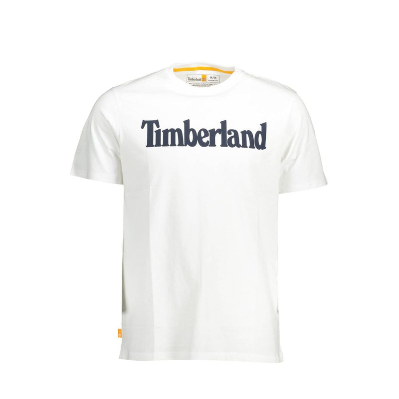 White Cotton Men T-Shirt Timberland