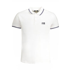 White Cotton Polo Shirt Cavalli Class