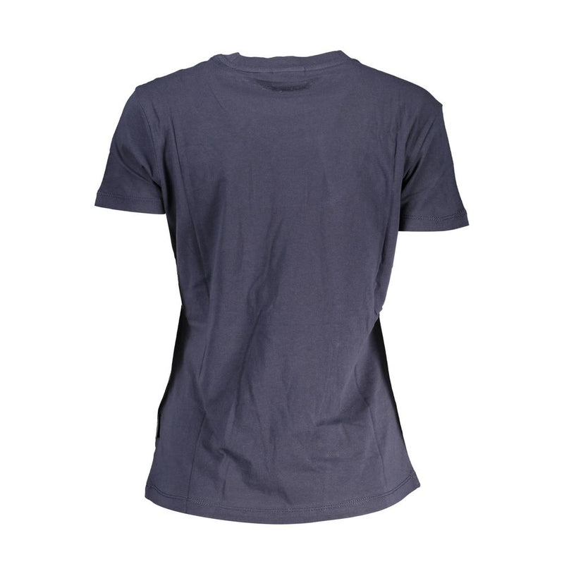 "Blue Cotton Women T-Shirt" Napapijri