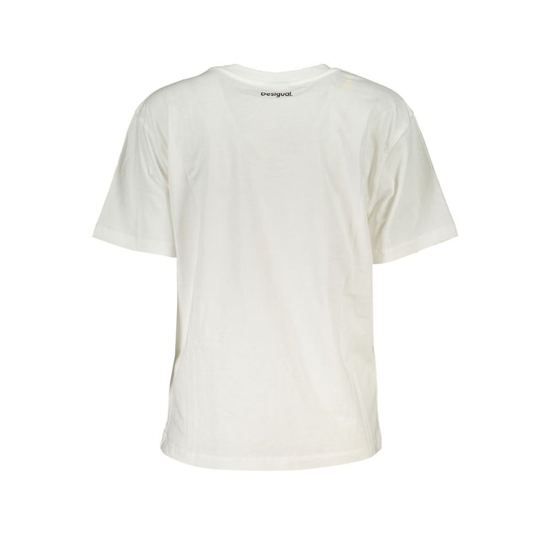 White Cotton Tops & T-Shirt Desigual