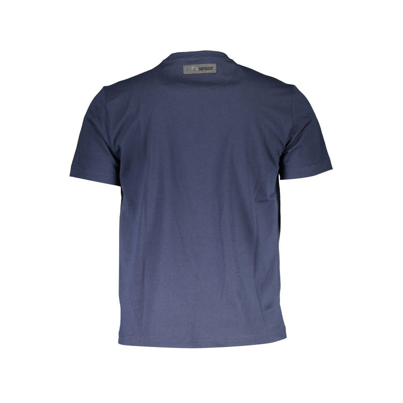 Blue Cotton Mens TShirt Plein Sport