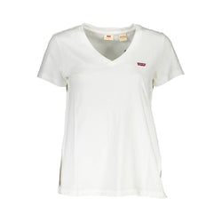 White Cotton Women T-Shirt Levi's