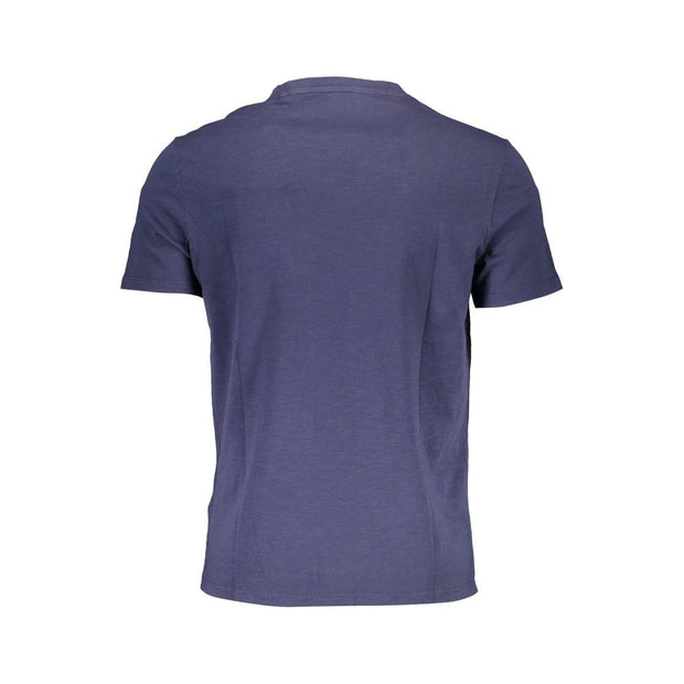 Blue Cotton Men T-Shirt Guess Jeans