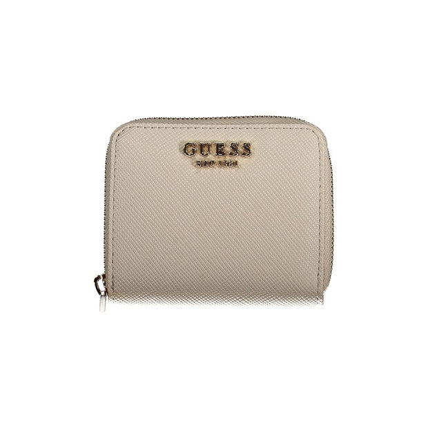 Beige Polyethylene Wallet Guess Jeans