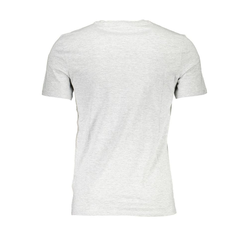 Gray Cotton Men T-Shirt Guess Jeans