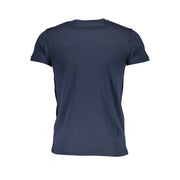 Blue Cotton Men T-Shirt Roberto Cavalli