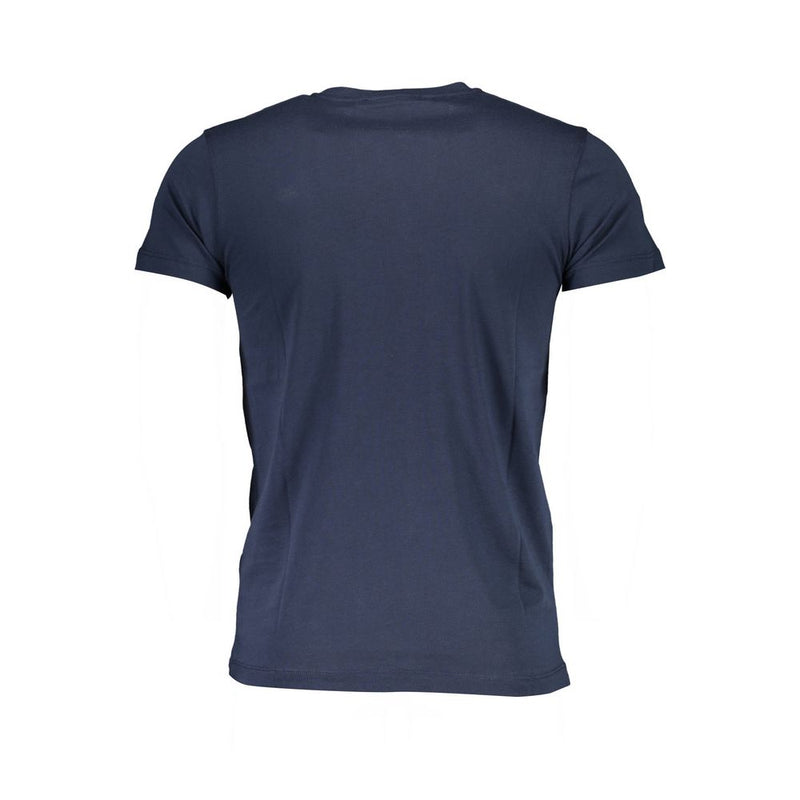 Blue Cotton Men T-Shirt Roberto Cavalli