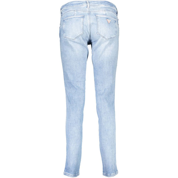 Light Blue Cotton Women Jeans Guess Jeans