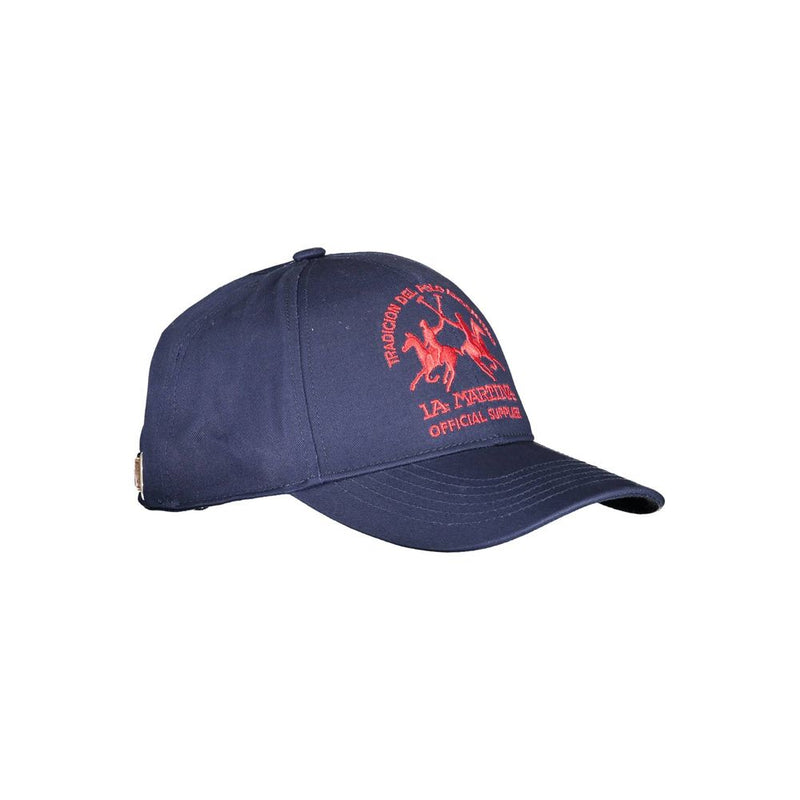 Blue Cotton Men Cap La Martina