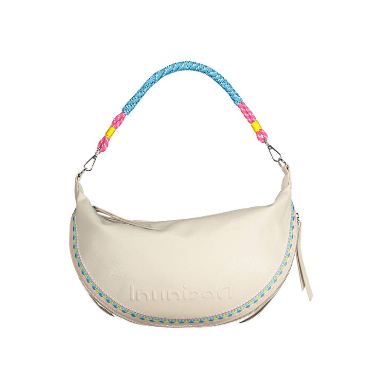 White Polyethylene Women Handbag Desigual