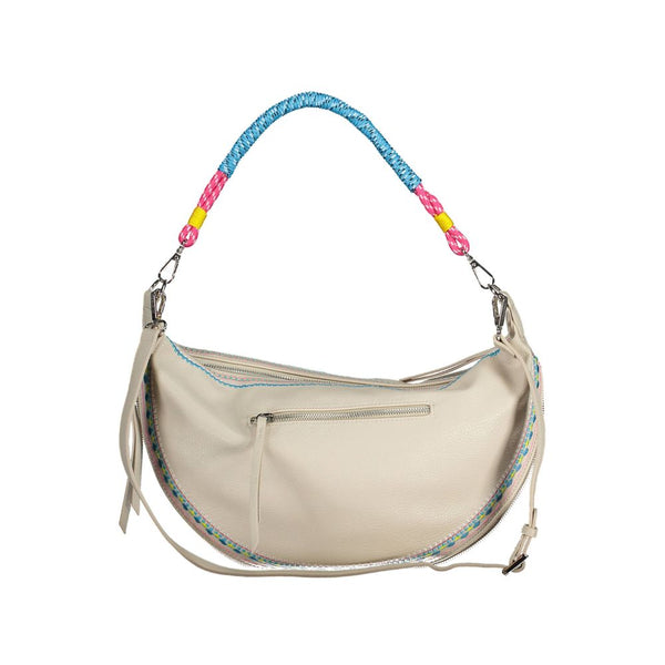 White Polyethylene Women Handbag Desigual