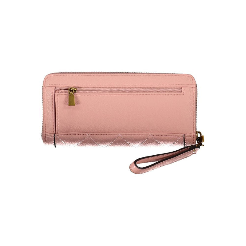 Pink Polyethylene Women Wallet Guess Jeans