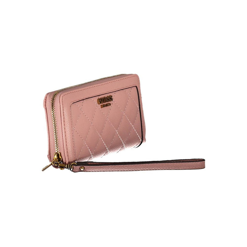 Pink Polyethylene Women Wallet Guess Jeans