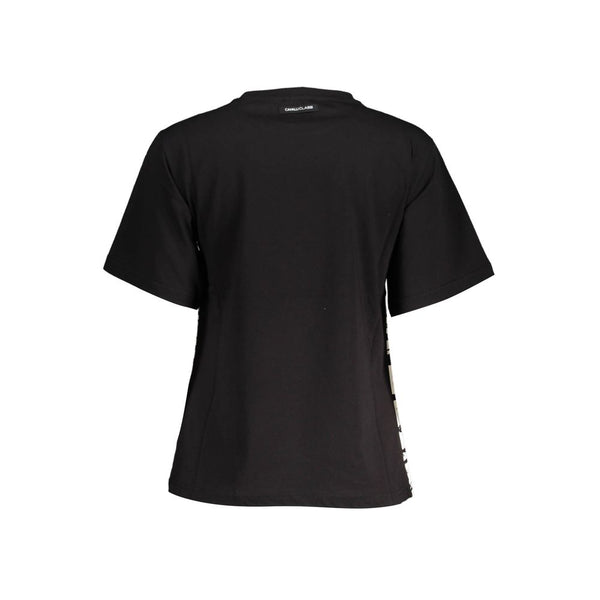 Black Cotton Women T-Shirt Cavalli Class