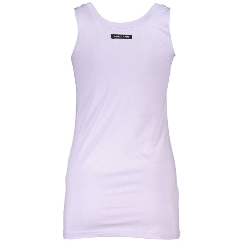 Purple Cotton Women Top Cavalli Class