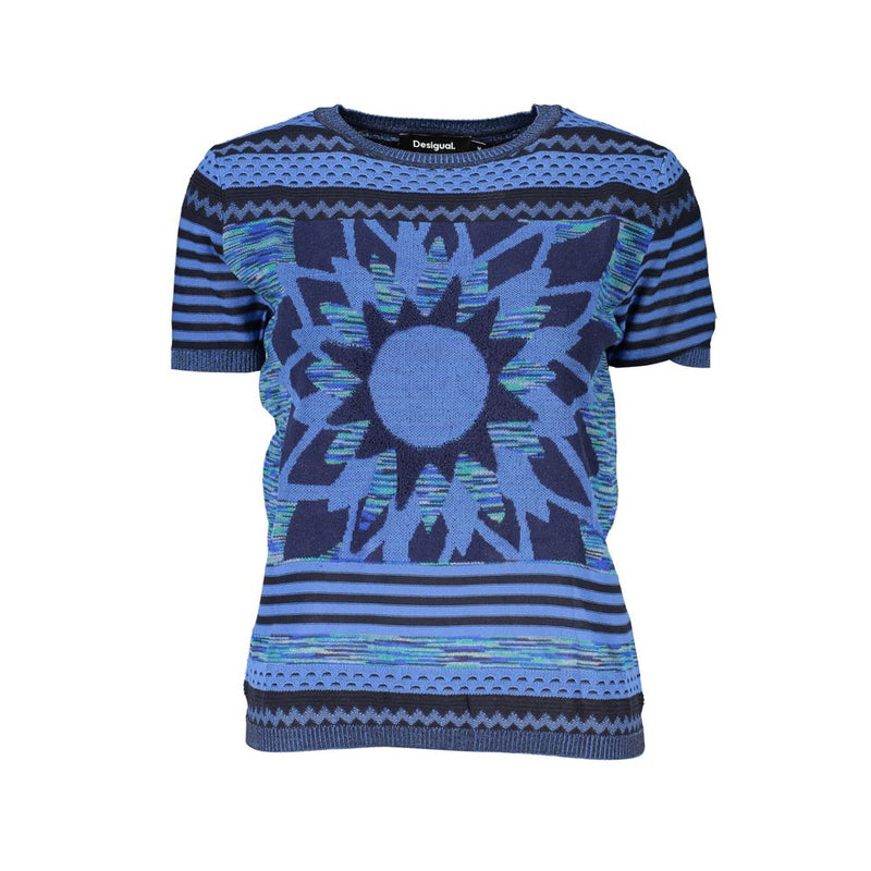 Chic Contrast Crew Neck Sweater Desigual