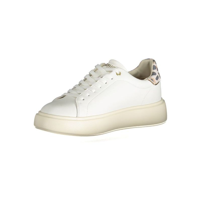 White Polyester Sneaker Blauer