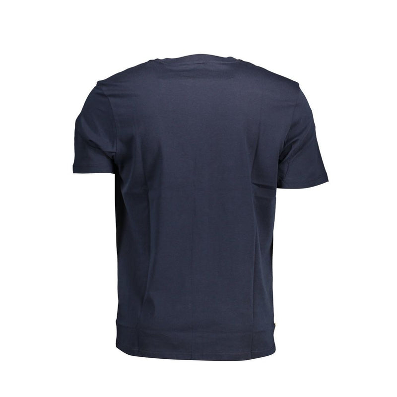 Blue Cotton Men T-Shirt Timberland