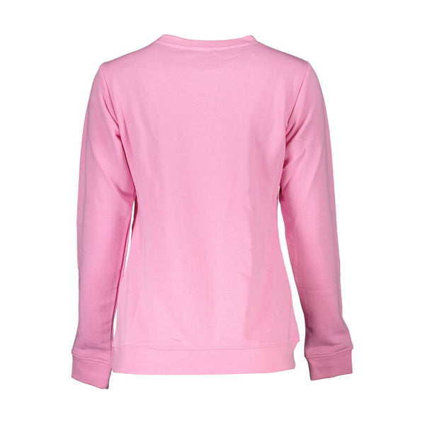 Pink Cotton Sweater Cavalli Class