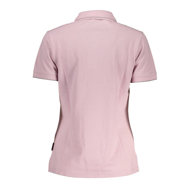 Pink Cotton Women Polo Shirt Napapijri