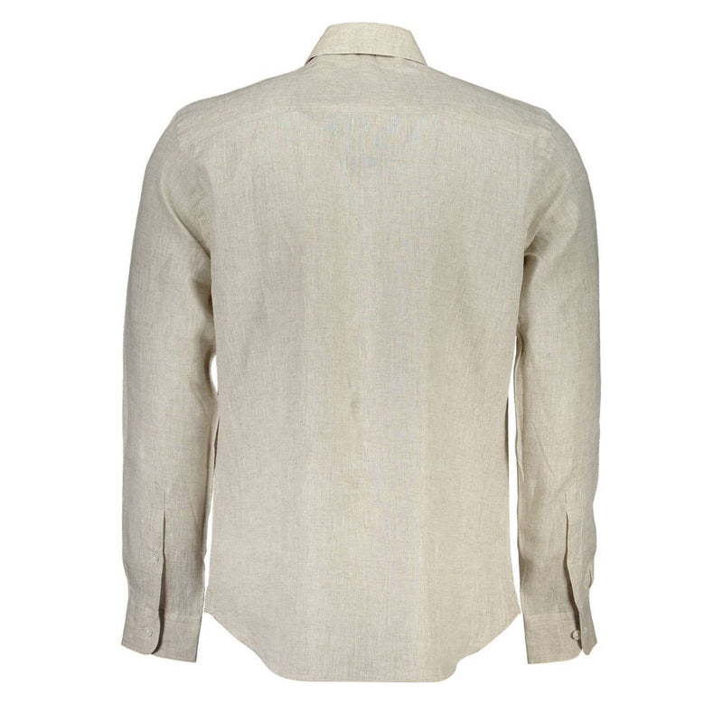 Beige Linen Men Shirt North Sails